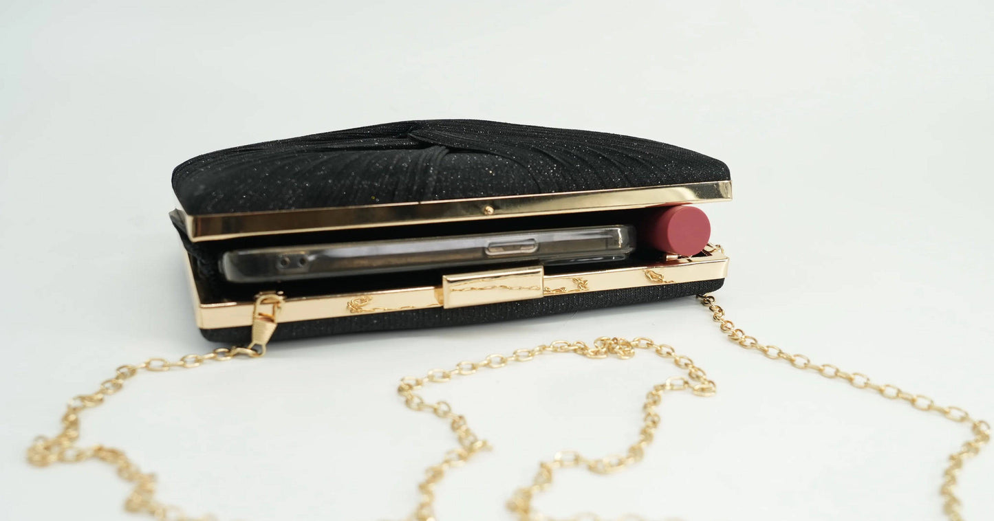 Evening Rectangle Shiny Clutch