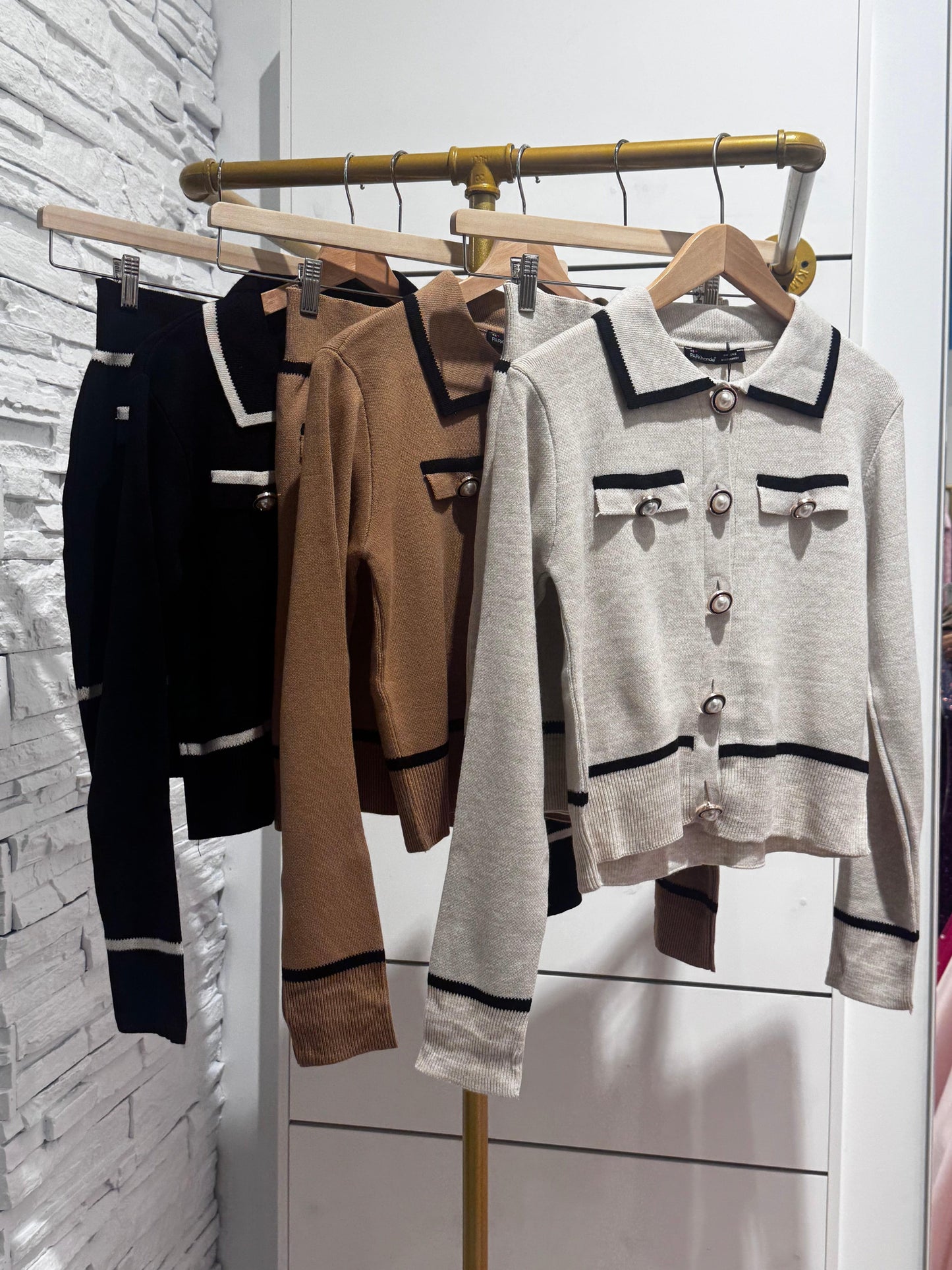 Knitwear 2 Pieces Set Cardigan and Mini Skirt