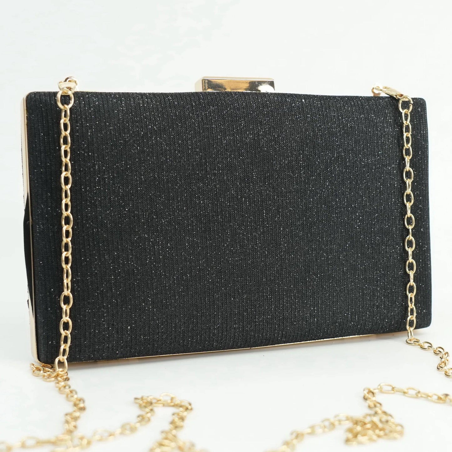Evening Rectangle Shiny Clutch