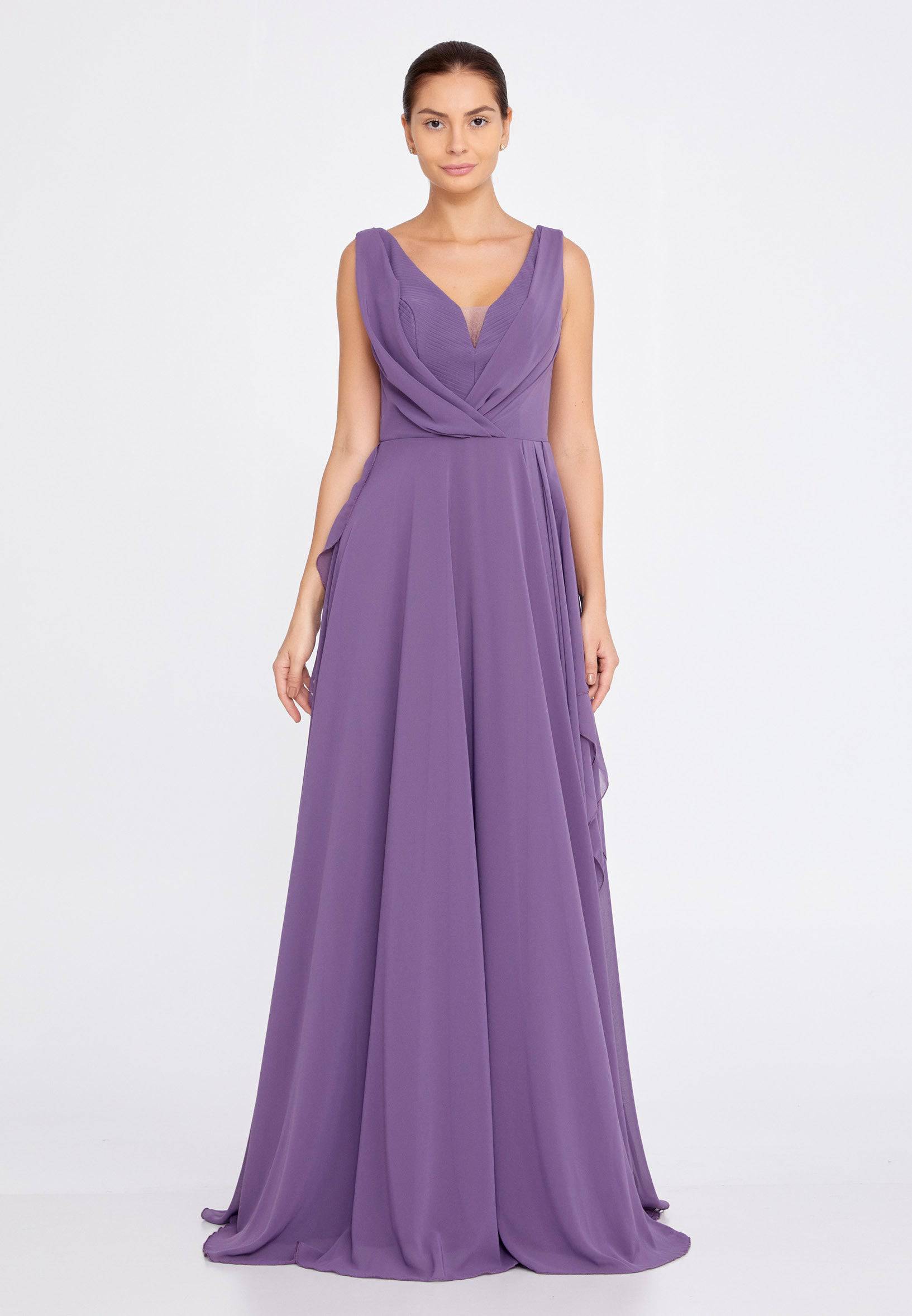 Purple wedding guest dresses best sale