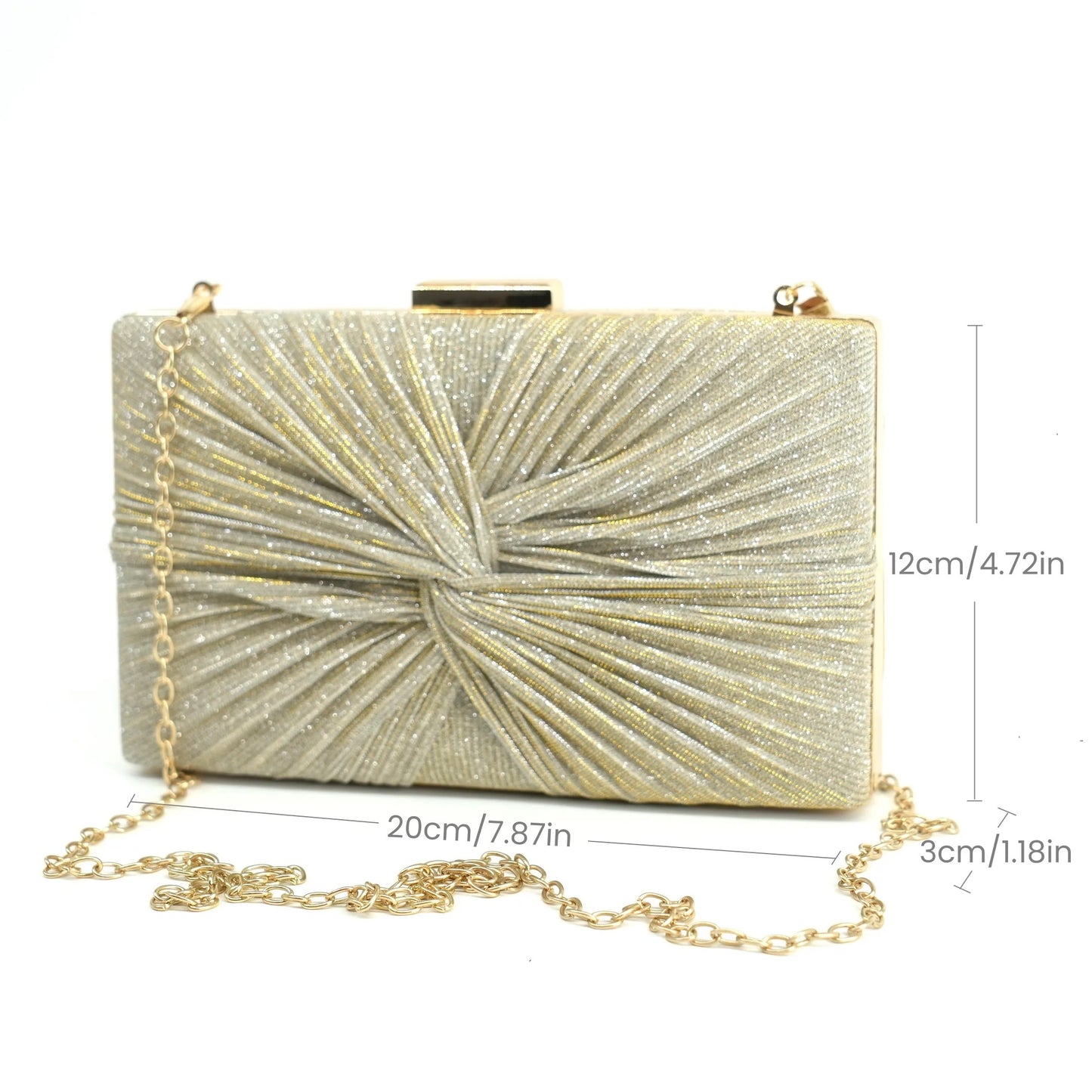 Evening Rectangle Shiny Clutch
