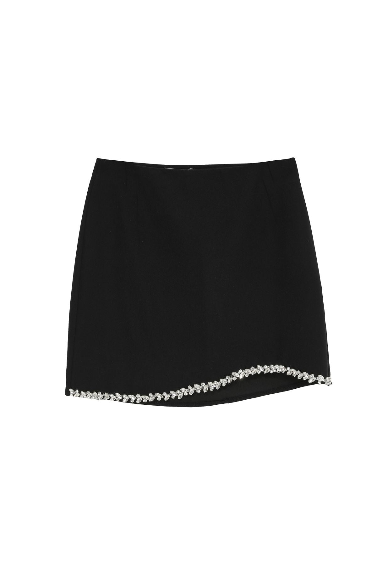 Mini Skirt with Accessories at the Hem - White - LussoCA