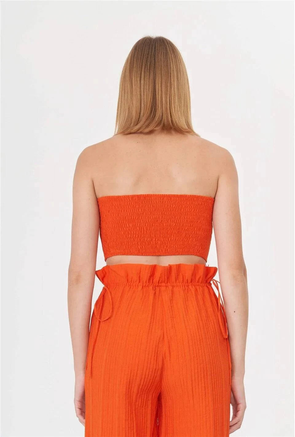 Kiara 3 Pieces Set Tube Top - Yellow - LussoCA