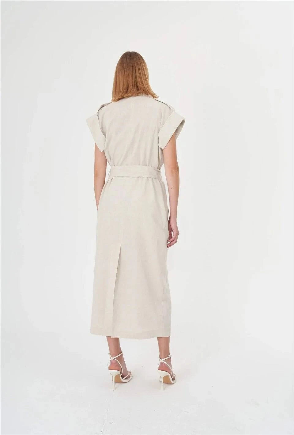 Trench Coat - White - LussoCA