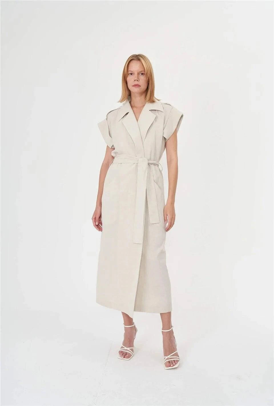 Trench Coat - White - LussoCA