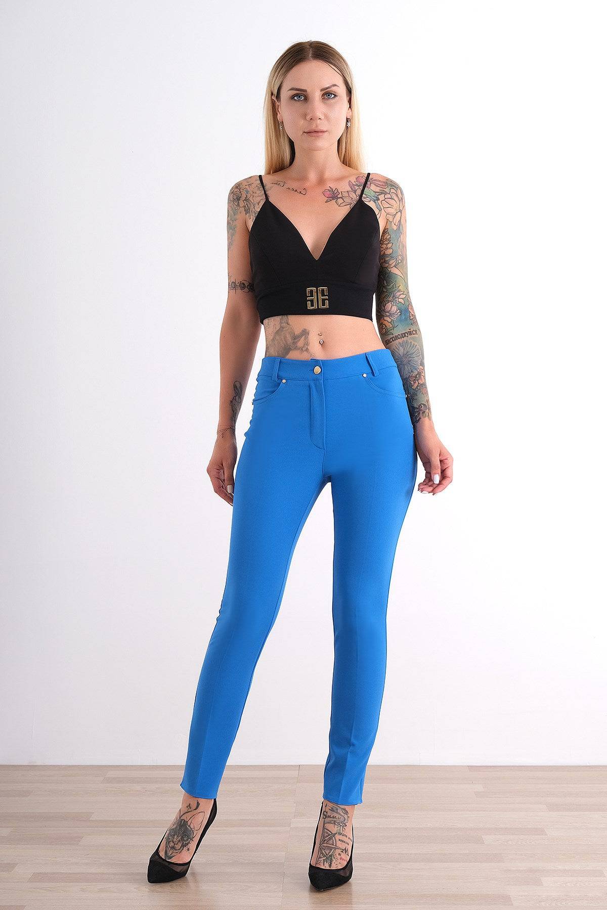 Pocket Fit Trousers - Carbon Blue - LussoCA