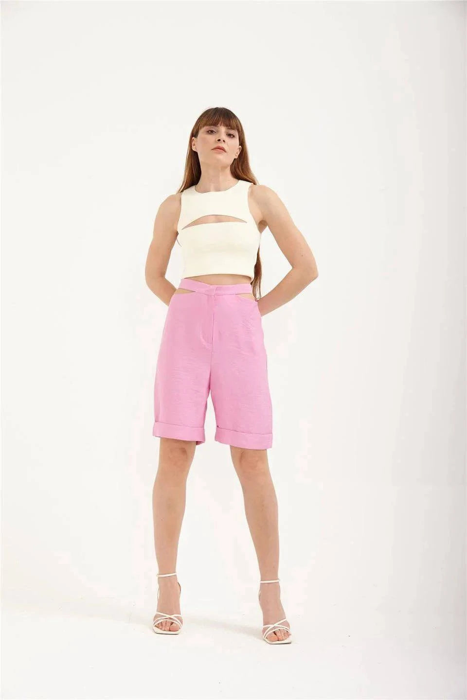 Aroura Shorts - Pastel Pink - LussoCA