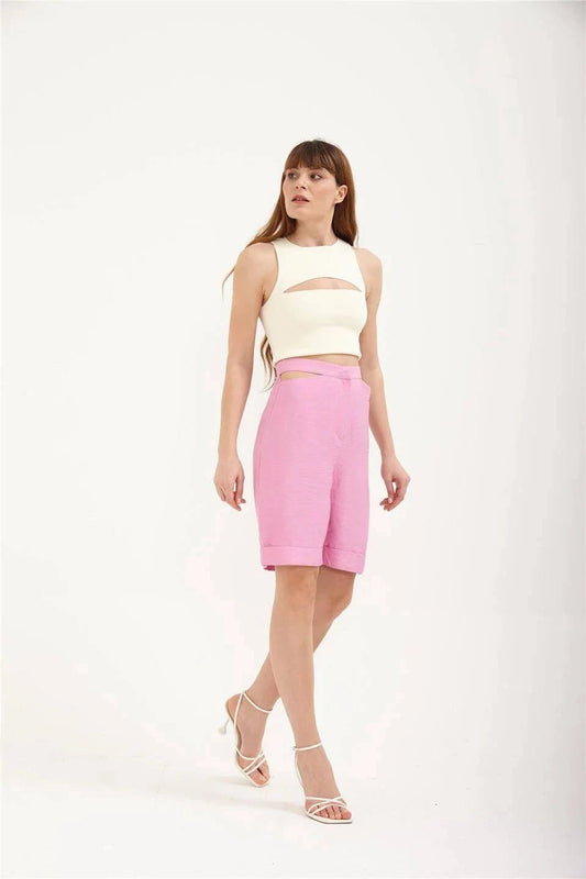 Aroura Shorts - Pastel Pink - LussoCA