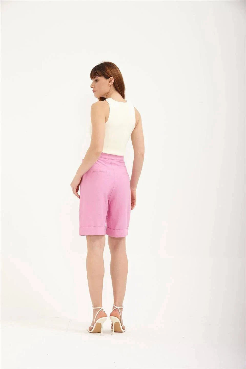 Aroura Shorts - Pastel Pink - LussoCA
