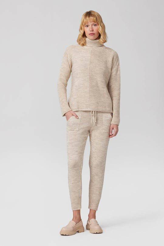 Casual Knitwear Turtle neck Jumper and Pants Set - LussoCA