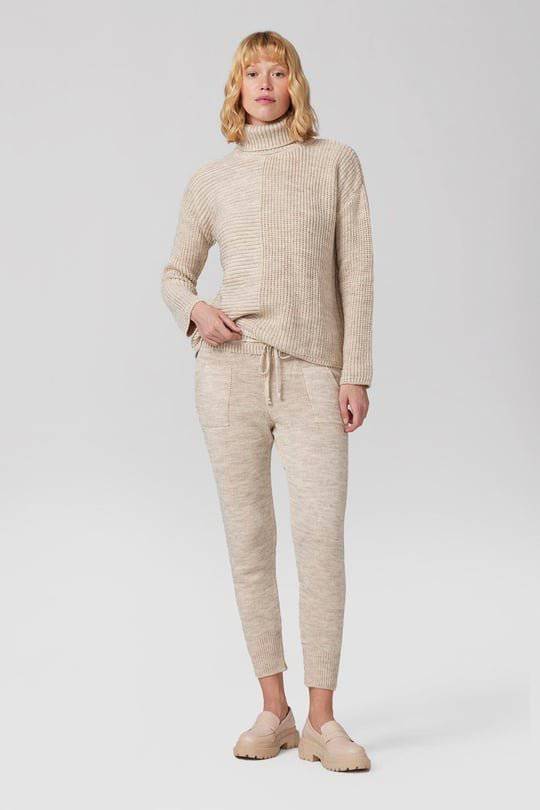 Casual Knitwear Turtle neck Jumper and Pants Set - LussoCA