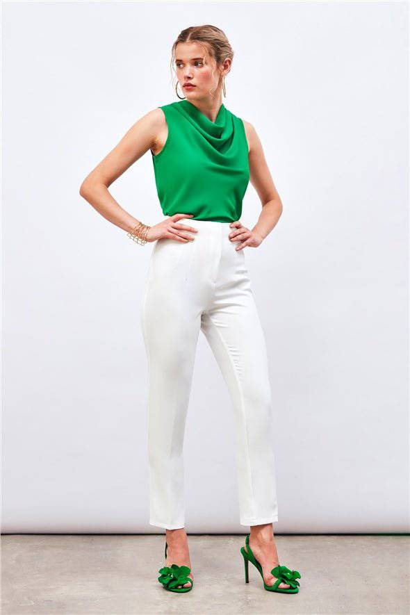 High Waist Pleated Trousers - LussoCA