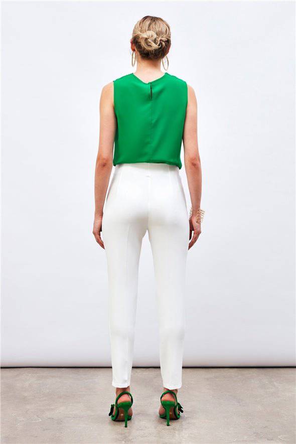 High Waist Pleated Trousers - LussoCA