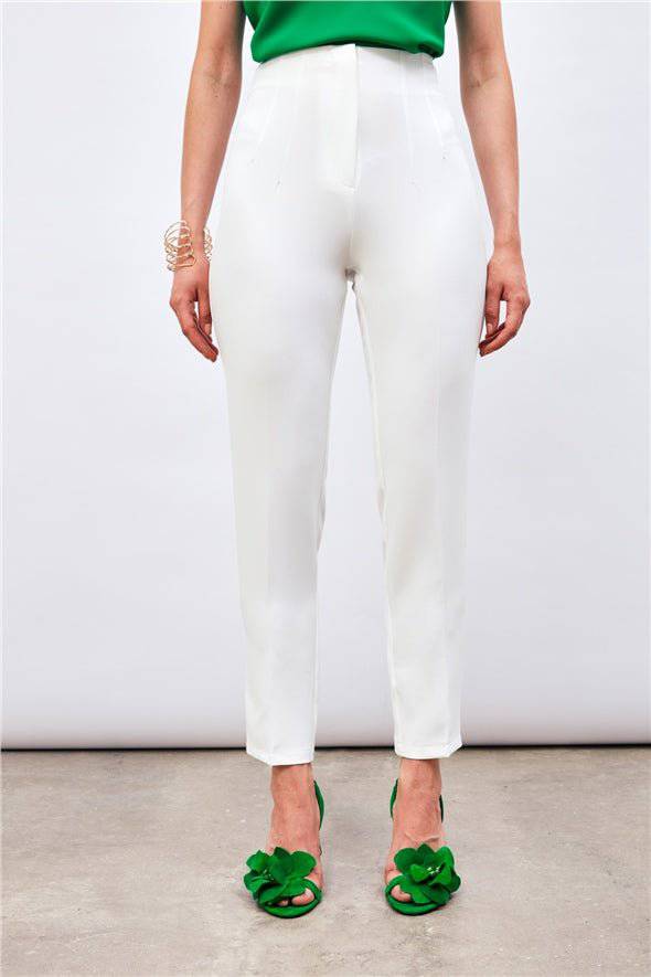 High Waist Pleated Trousers - LussoCA