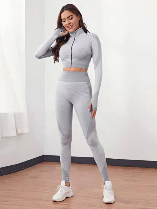 Honeycomb Leggings-Grey - LussoCA