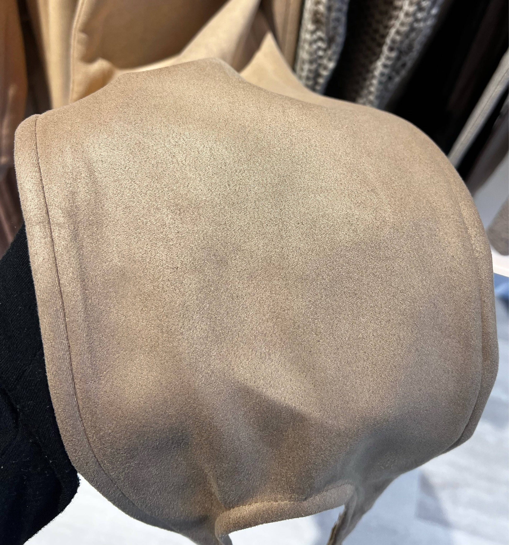 Strap Suede Leggings - Oat Milk - LussoCA