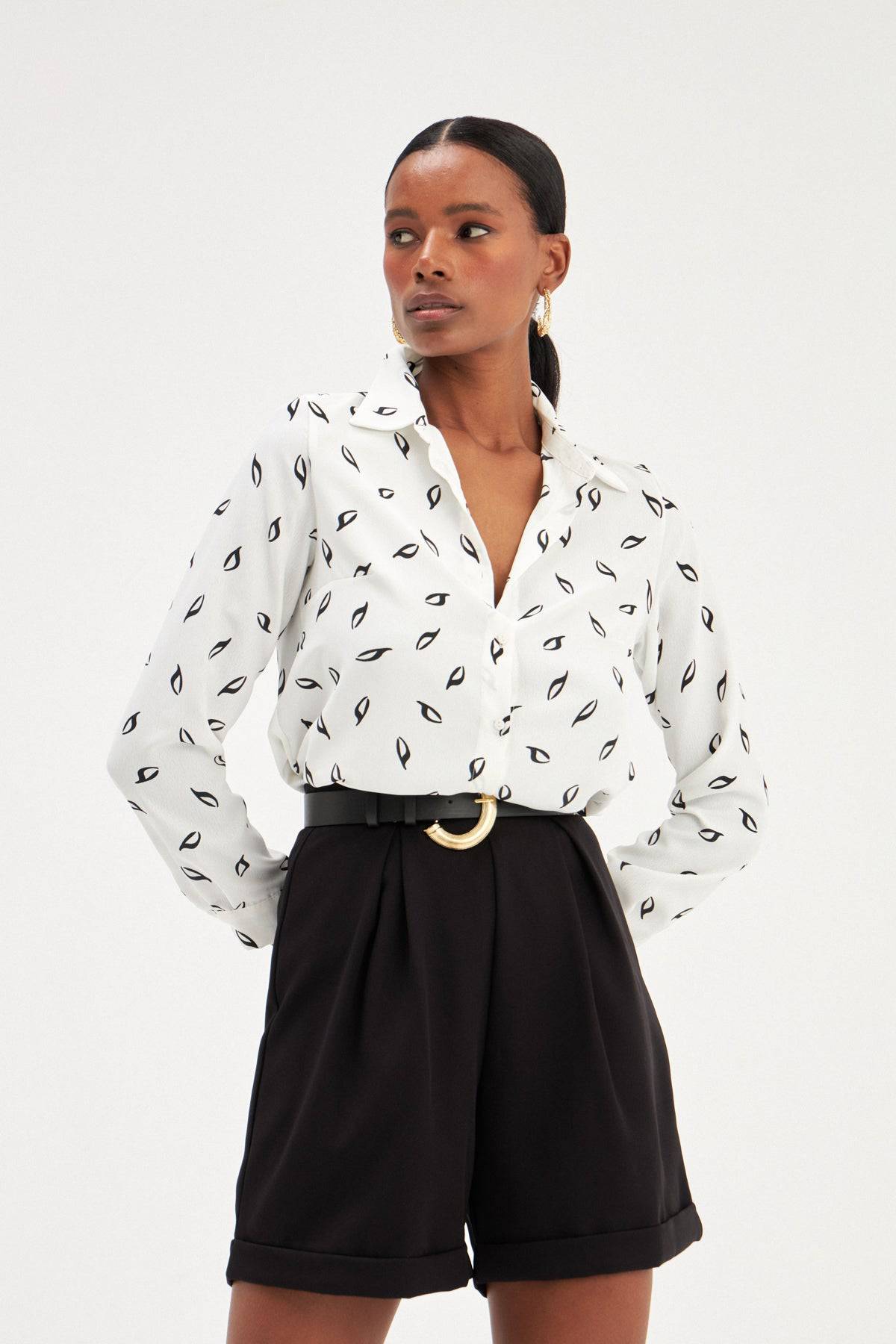 Layered Loose Shorts - BLACK - LussoCA