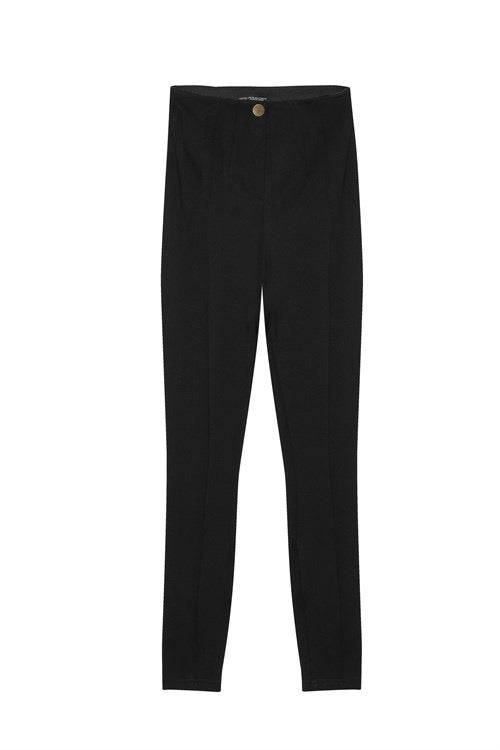 One Button Leggings - Black - LussoCA