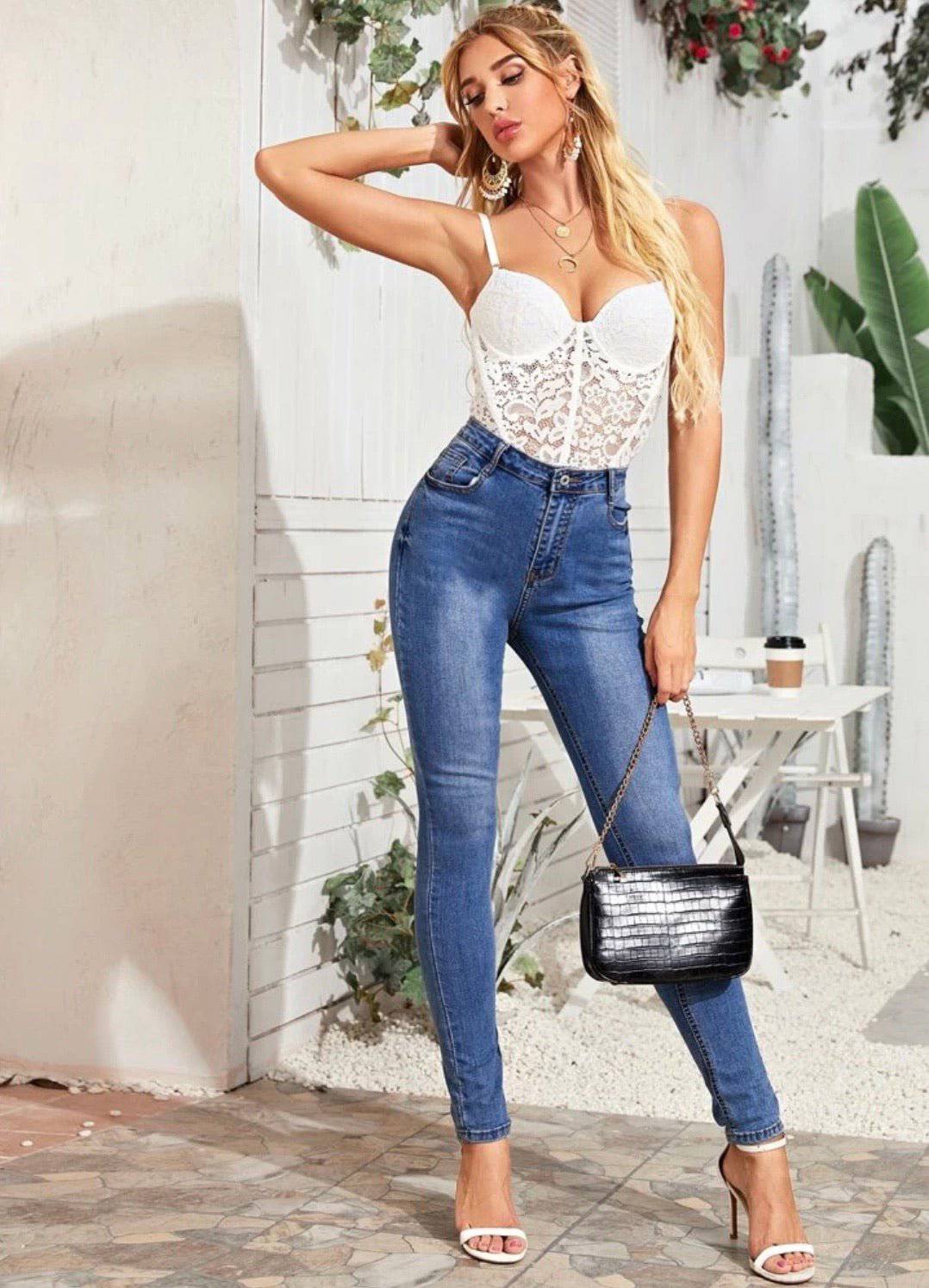 Lyla Lace Cami Underwire Bodysuit - LussoCA