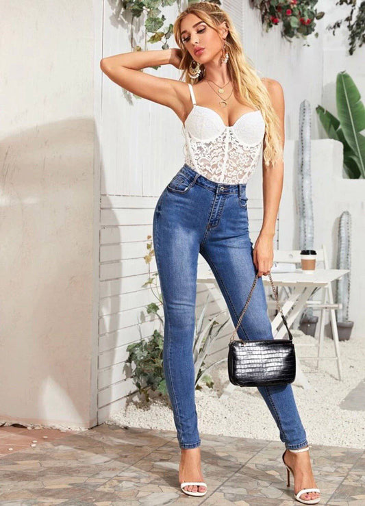 Lyla Lace Cami Underwire Bodysuit - LussoCA