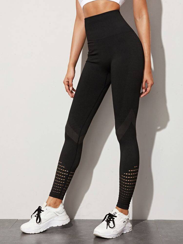 Mesh Leggings-Black - LussoCA