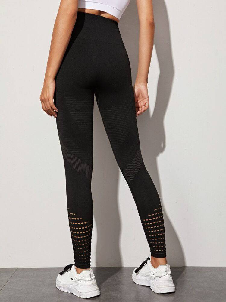 Mesh Leggings-Black - LussoCA