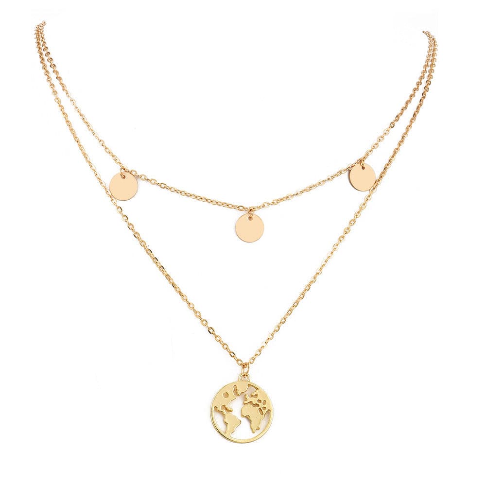 Victoria Bohemian Map Beads Necklaces