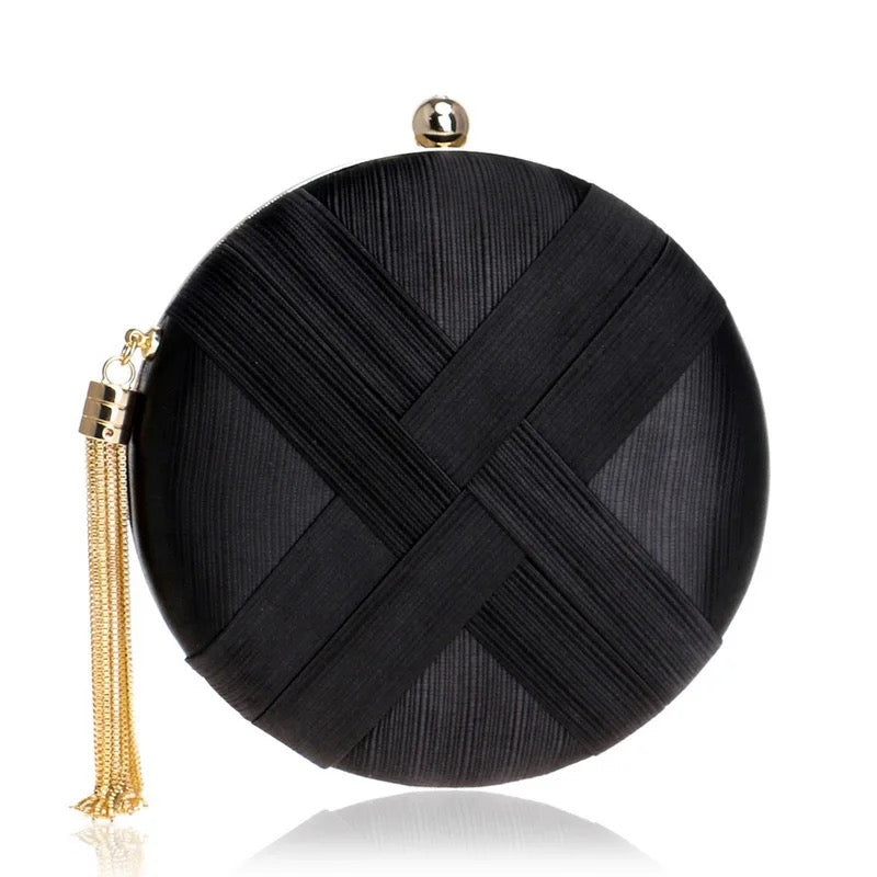 Lusso Luxury Satin Tassel Clutch