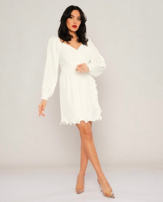 Welike Casual Dresses white - LussoCA