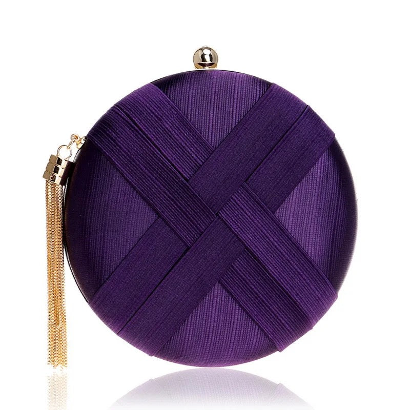 Lusso Luxury Satin Tassel Clutch