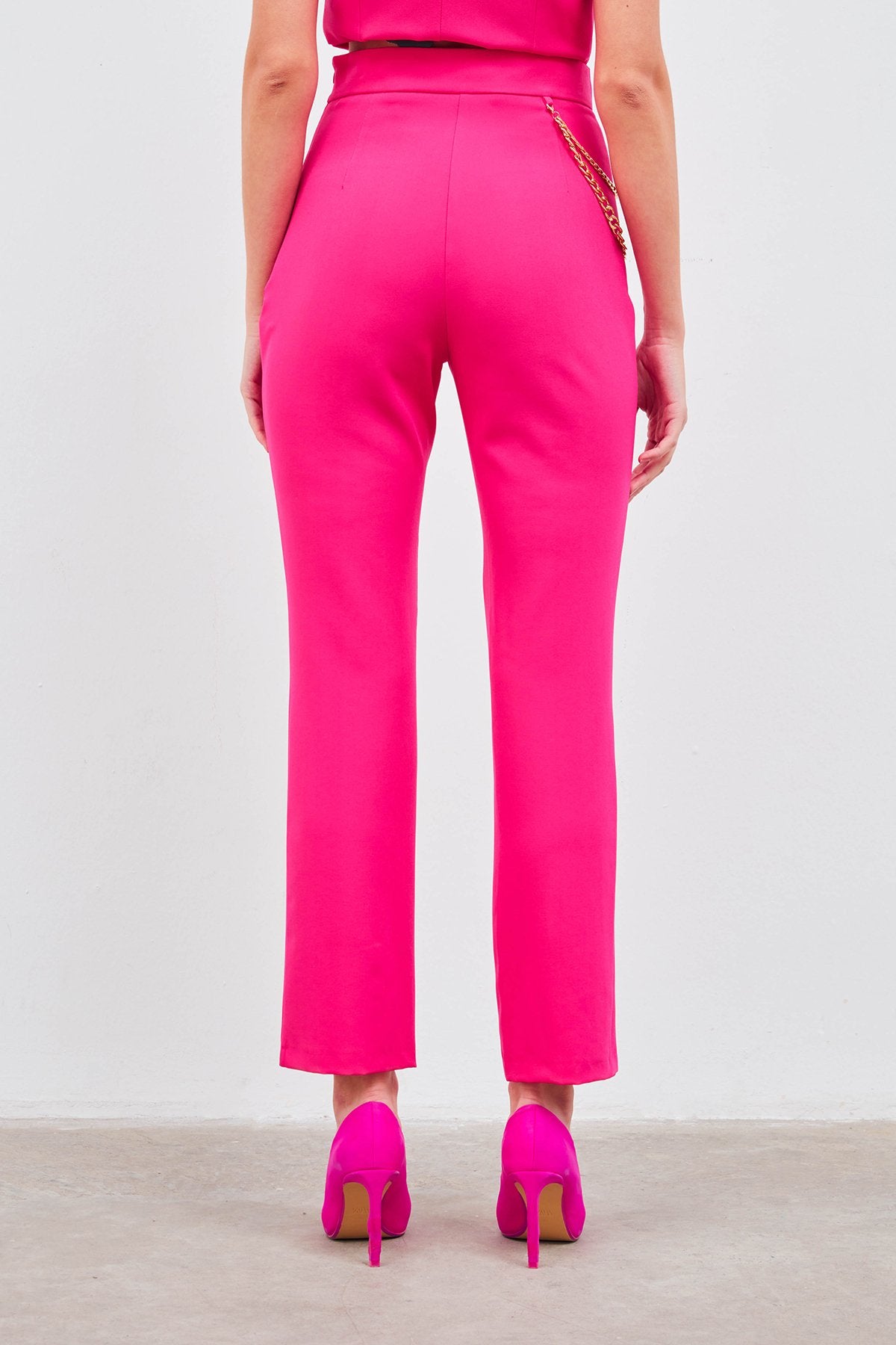 Chain Accessory Trousers - Hot Pink - LussoCA