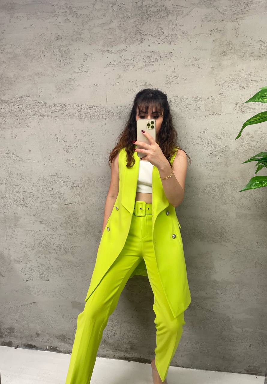 Pants with belt -Neon - LussoCA