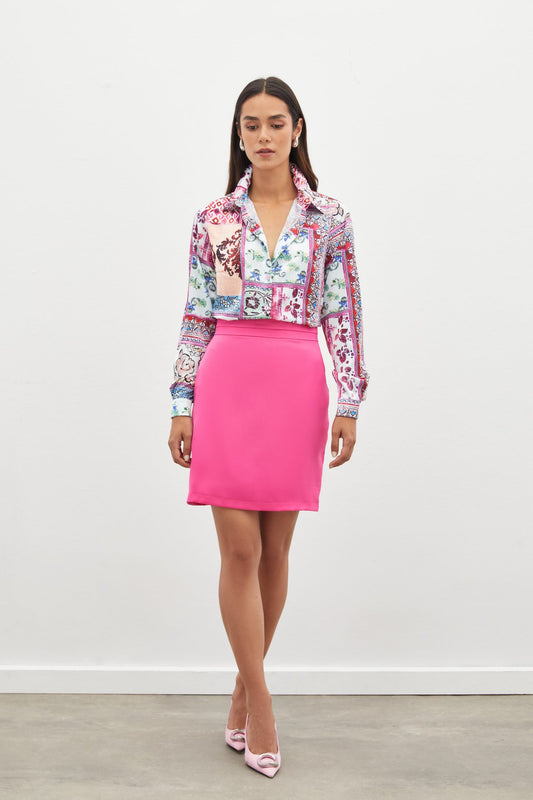 Classic Patterned Shirt - Pink