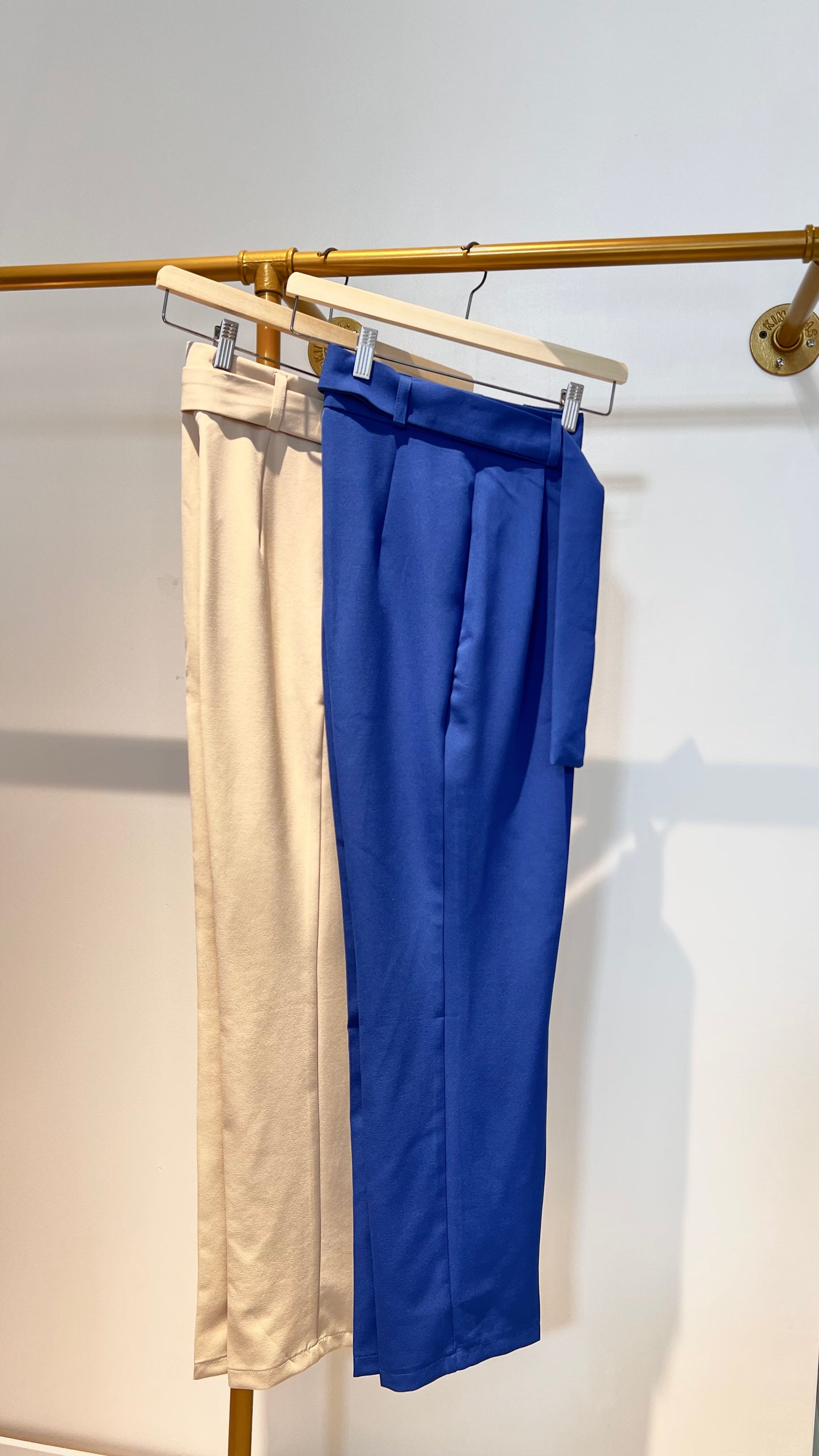 Classic Pants with Belt-Bottom-Sateen-LussoCA
