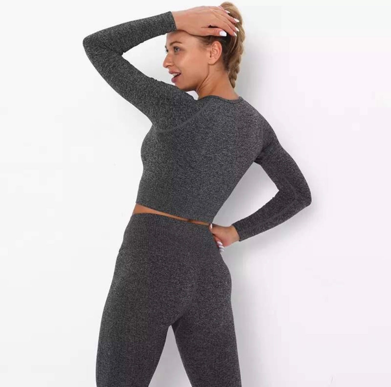 Seamless Yoga Set - Charcoal