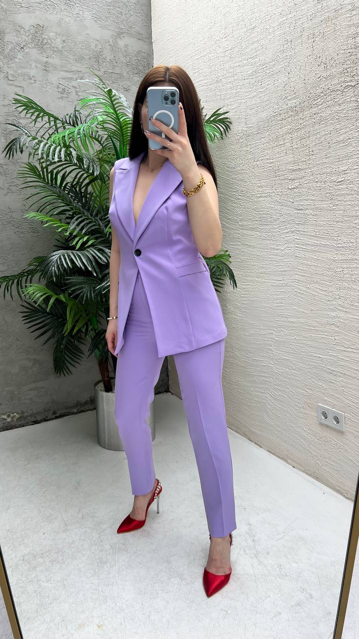 Elevate your formal style with lilac pants
