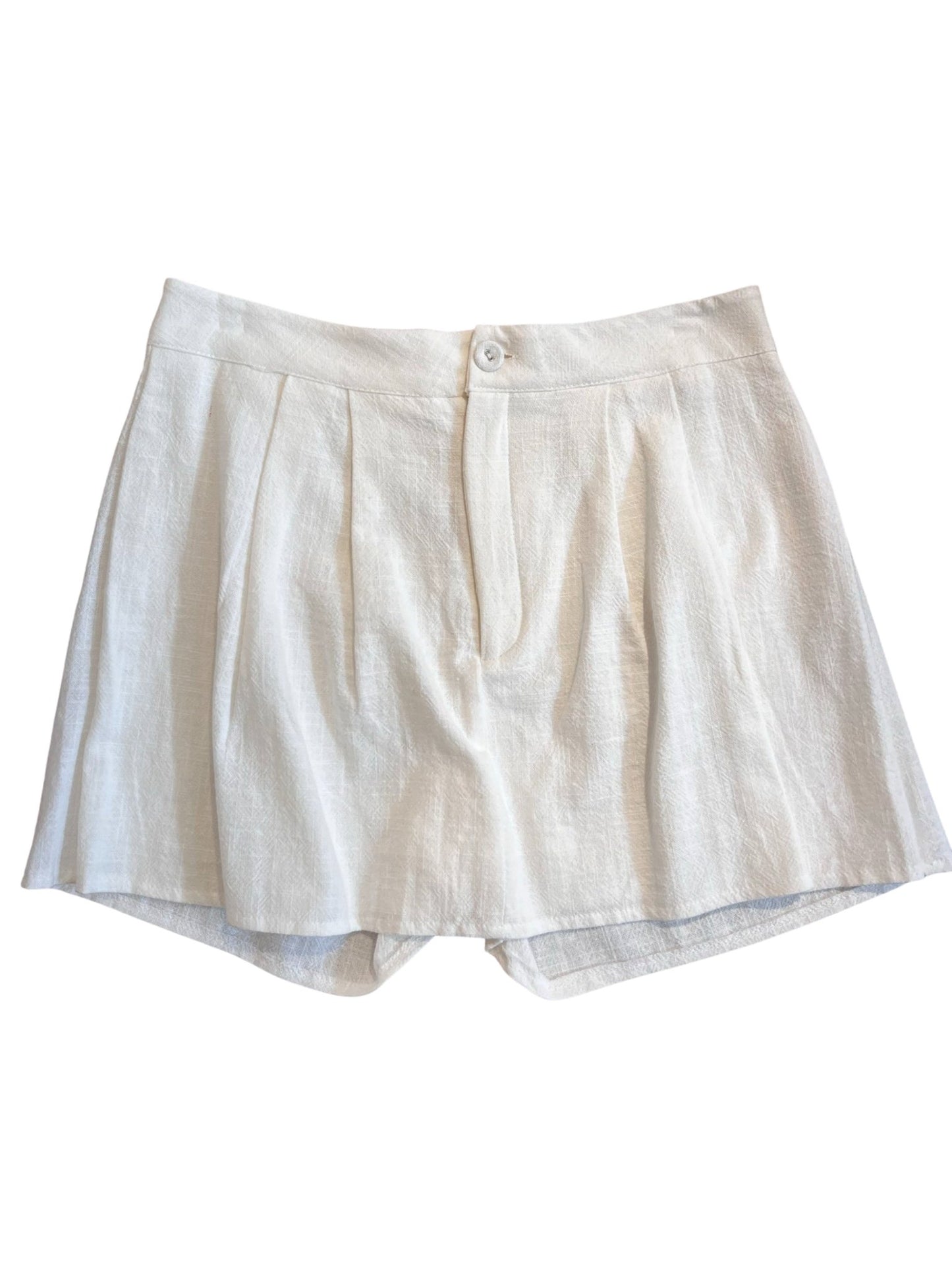 100% Organic Fabric Skort - White - Bottom - LussoCA