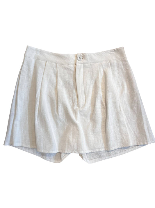 100% Organic Fabric Skort - White - LussoCA