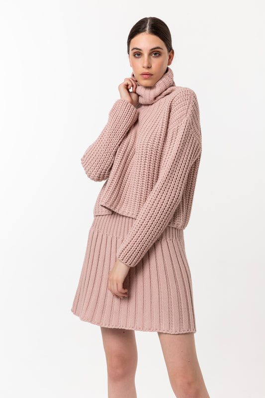 Turtle neck Big Chunky SWEATER - LussoCA