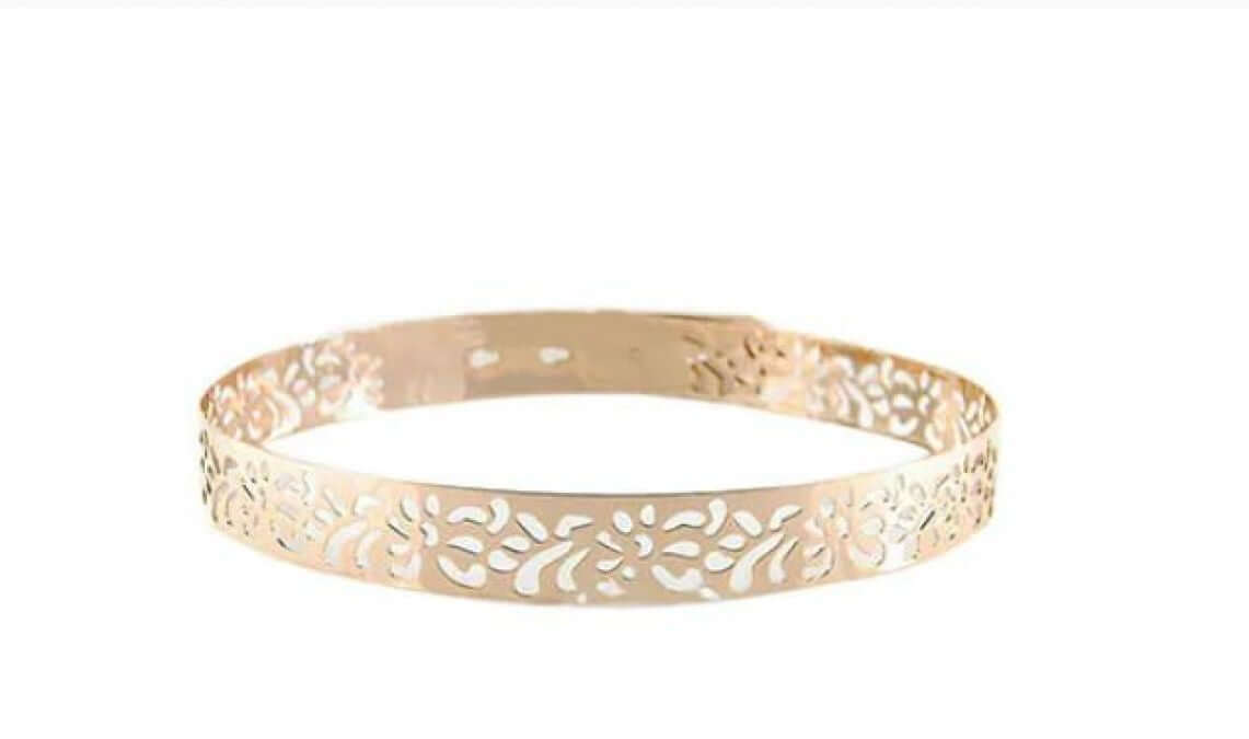 Adjustable floral gold metal belt - Accessories - LussoCA