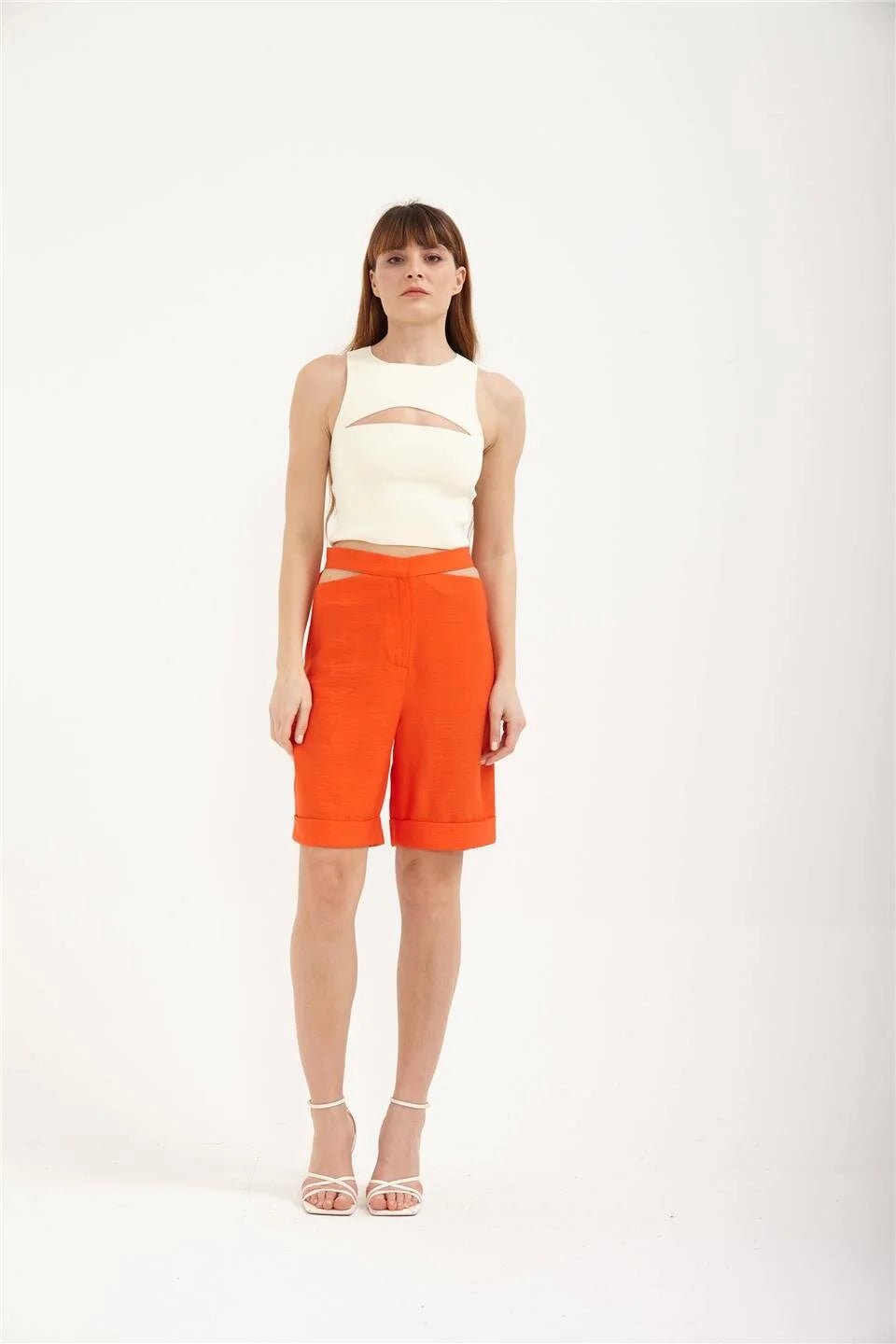 Aroura Shorts - Orange - Bottom - LussoCA