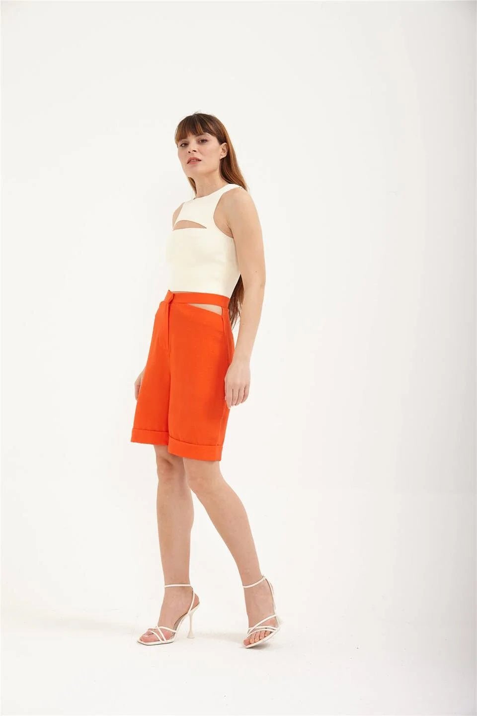 Aroura Shorts - Orange - Bottom - LussoCA