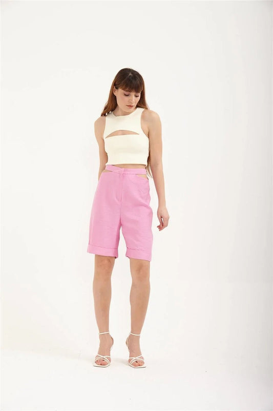 Aroura Shorts - Pastel Pink - LussoCA