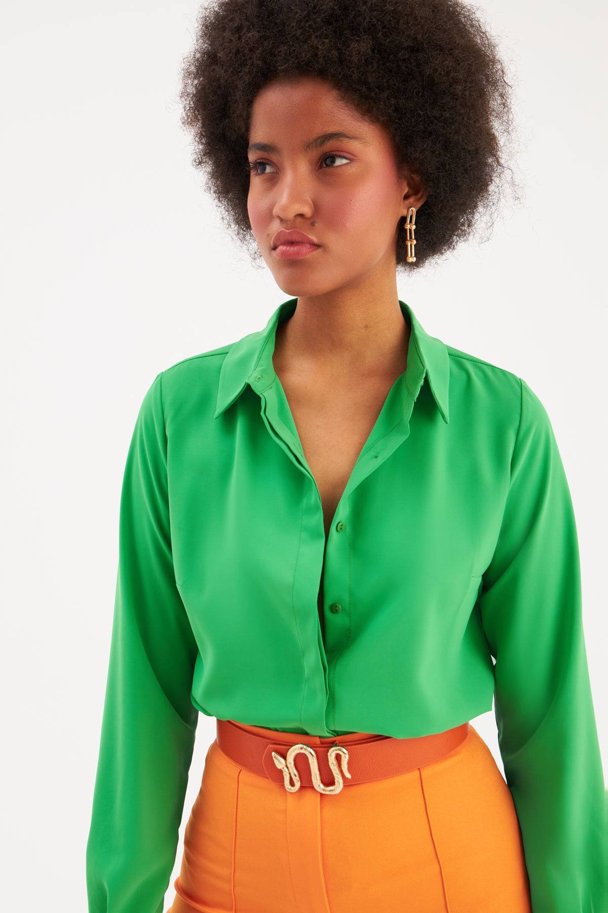Basic Classic Shirt - GREEN - LussoCA