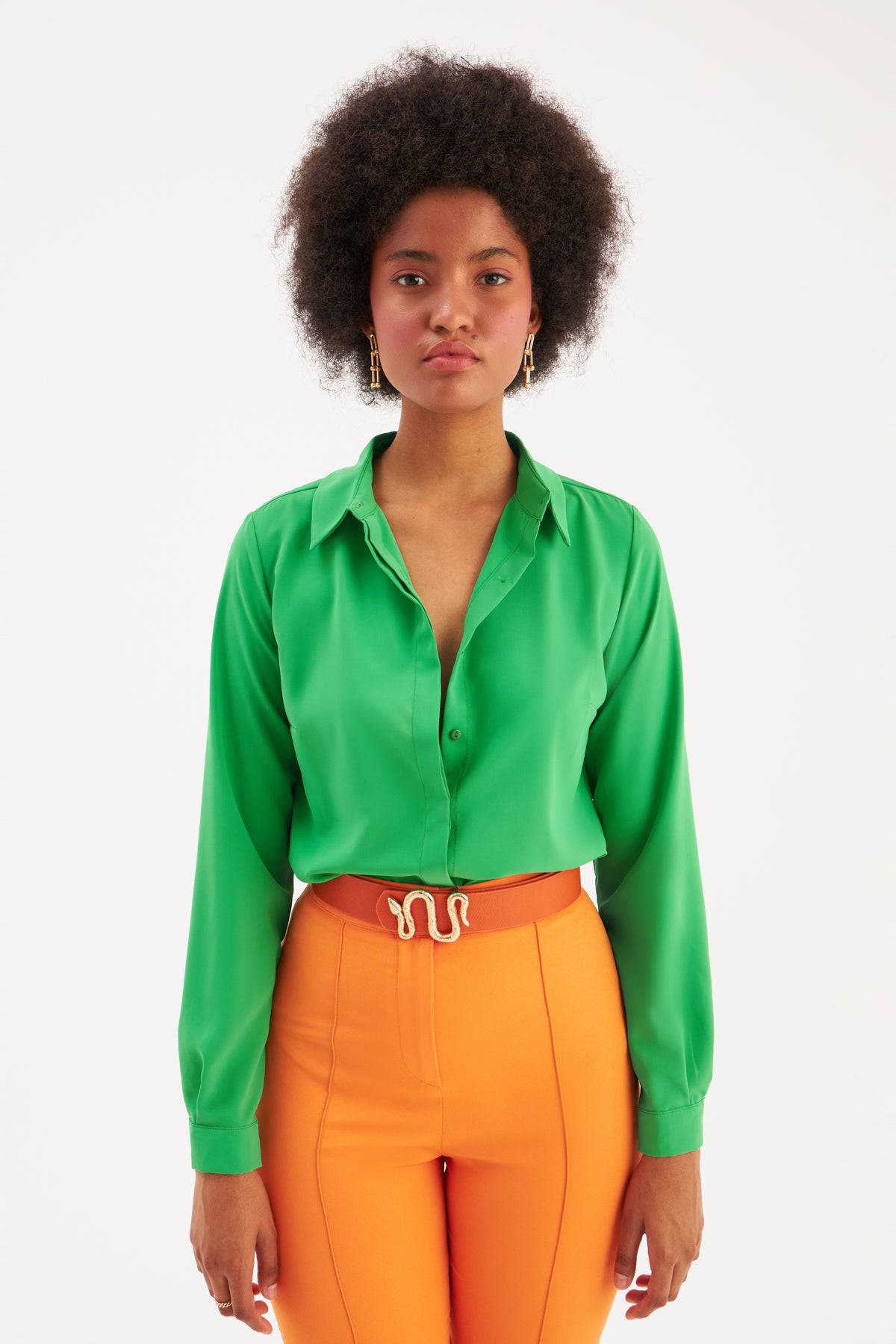 Basic Classic Shirt - GREEN - LussoCA