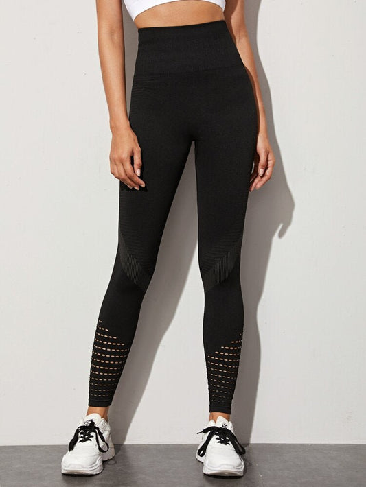 Mesh Leggings-Black - LussoCA