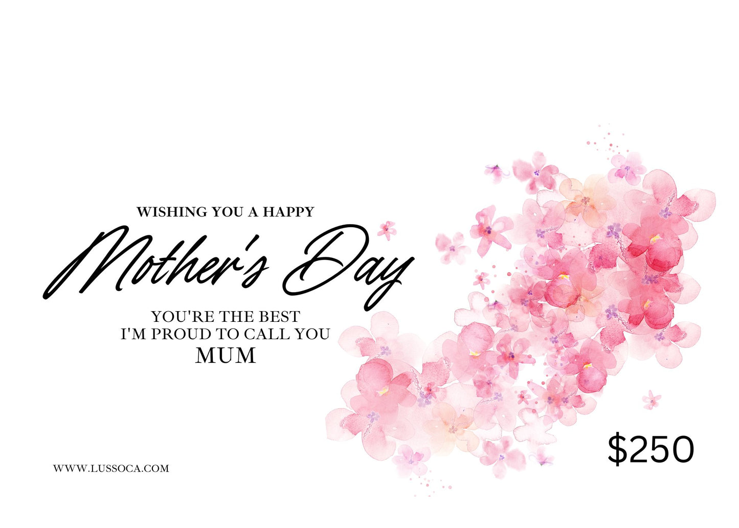 Mother's Day Gift Card - LussoCA