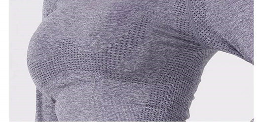 Motion Seamless Long Sleeve Crop Top-Orchid - LussoCA