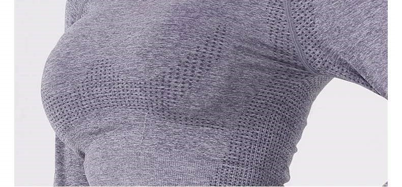 Motion Seamless Long Sleeve Crop Top-Stone - Activewear - LussoCA