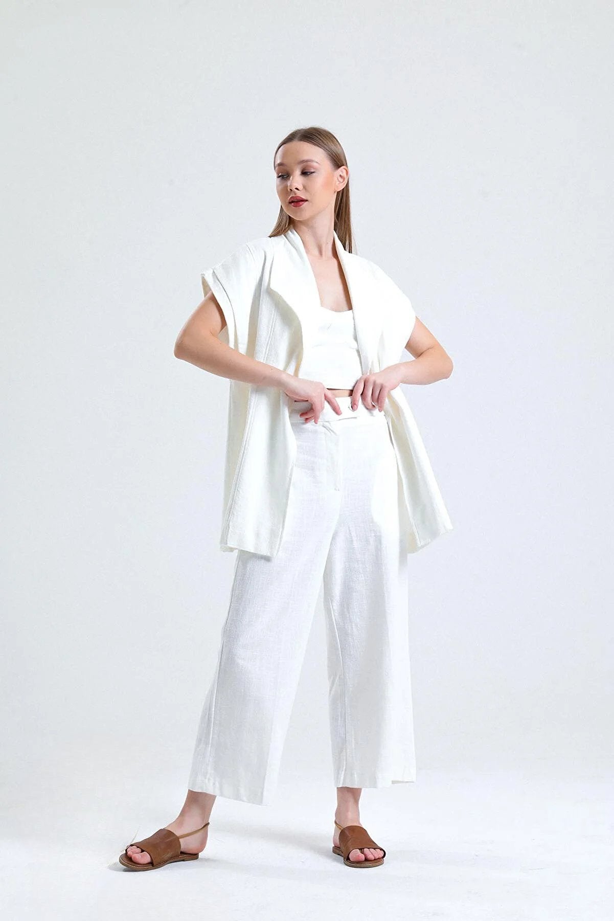 Must-Have Casual 100% Organic Pants for Everyday Summer Wear - White - Bottom - LussoCA